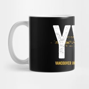 YVR Airport Code Vancouver International Airport Mug